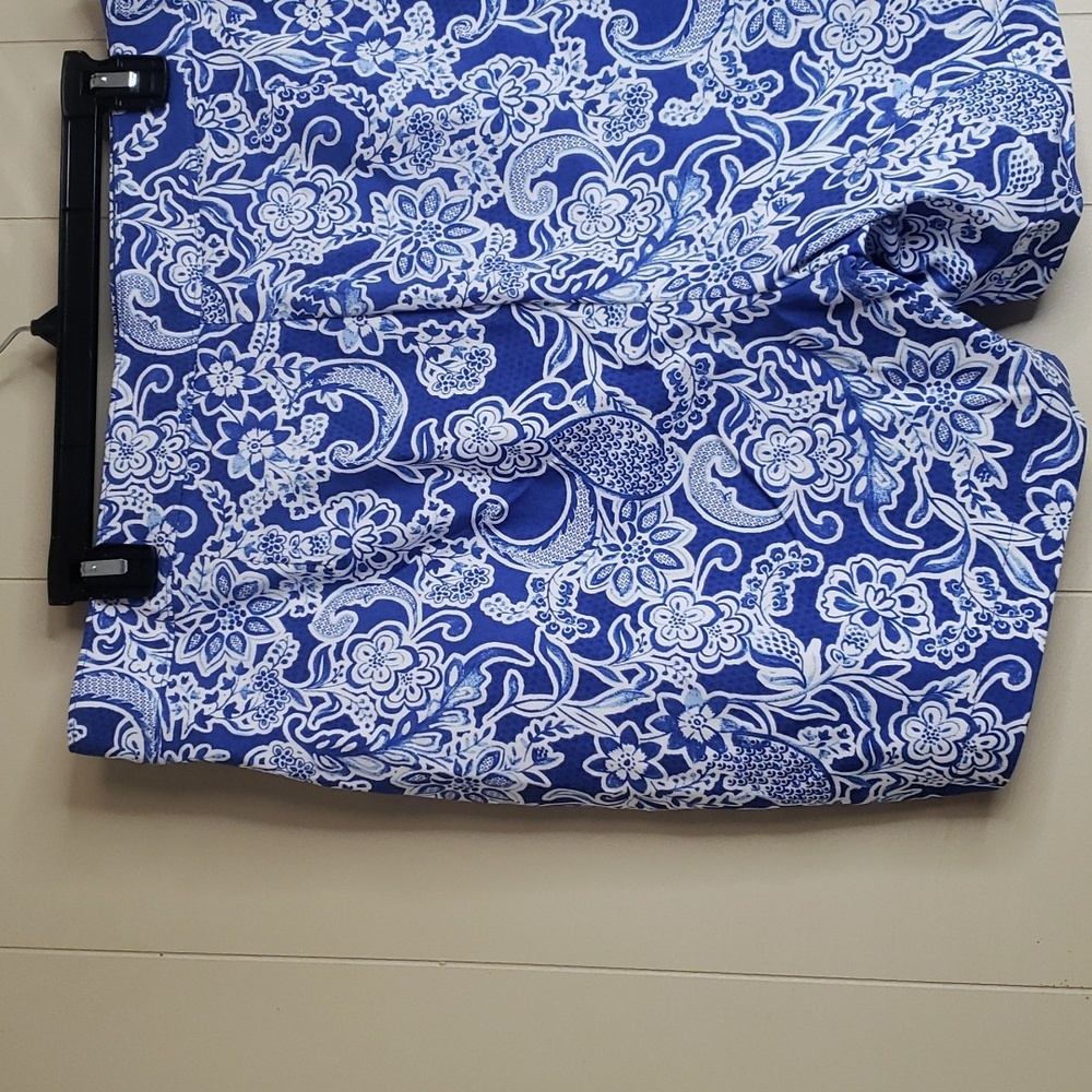 Raffaella Blue Paisley Shorts 18 comfort short - Picture 8 of 8